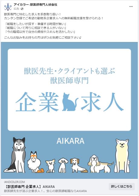 アイカラー獣医師専門人材会社