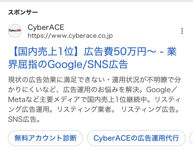 【リスティング広告 代理店 東京】株式会社CyberACE
